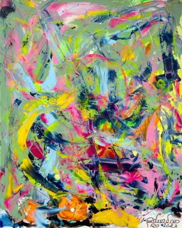 Pittura intitolato "The Unseen Constell…" da Condrache, Opera d'arte originale, Acrilico Montato su Telaio per barella in le…