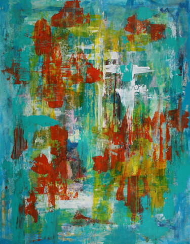绘画 标题为“Abstract painting J…” 由Peter Kilb, 原创艺术品, 丙烯