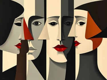 数字艺术 标题为“Les Voix Silencieus…” 由Yana Yevseieva, 原创艺术品, 数字油画
