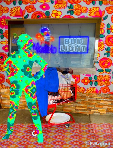 ""My idea of fun is…" başlıklı Dijital Sanat Frederic Kappa tarafından, Orijinal sanat, Dijital Kolaj Karton üzerine monte e…