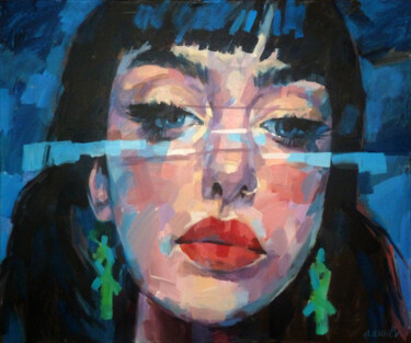 Pintura titulada "X. PORTRAIT" por Aleksandr Ilichev, Obra de arte original, Acrílico