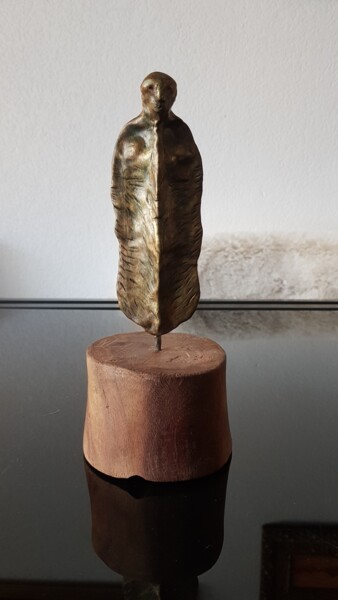 Sculptuur getiteld "Anachorète" door Patrick Lalande, Origineel Kunstwerk, Polymeer klei