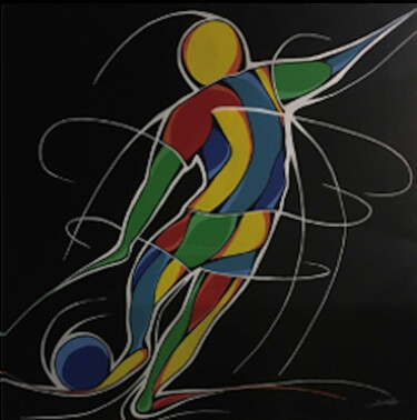 Pintura intitulada "Reprise" por Ghyslaine Leonelli, Obras de arte originais, Acrílico