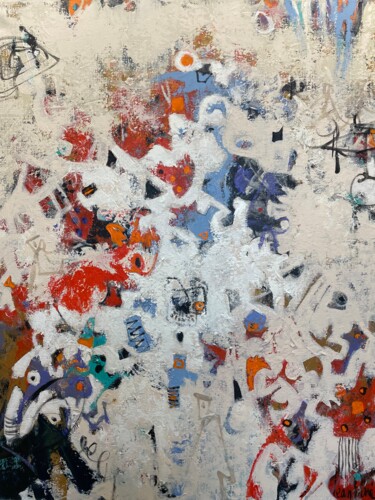 "Sans titre 223" başlıklı Tablo Jean Brisé tarafından, Orijinal sanat, Akrilik Ahşap Sedye çerçevesi üzerine monte edilmiş