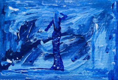 Pittura intitolato "-Dancing in the moo…" da Milto Sideris, Opera d'arte originale, Acrilico