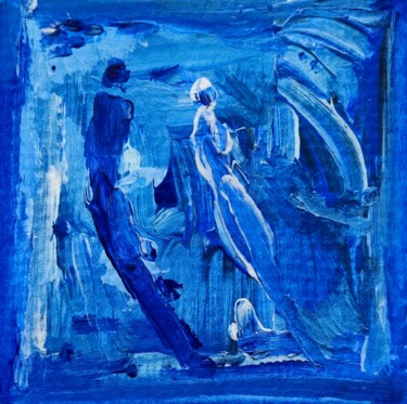 Peinture intitulée "Cigarette break" par Milto Sideris, Œuvre d'art originale, Acrylique