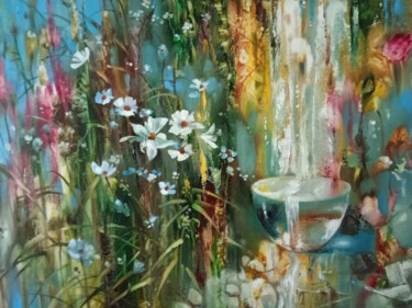 Pittura intitolato "Summer source" da Anatoly Tarabanov, Opera d'arte originale, Olio Montato su Telaio per barella in legno