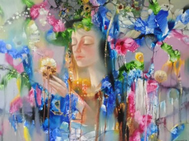 Pittura intitolato "Aromas of spring" da Anatoly Tarabanov, Opera d'arte originale, Olio Montato su Telaio per barella in le…