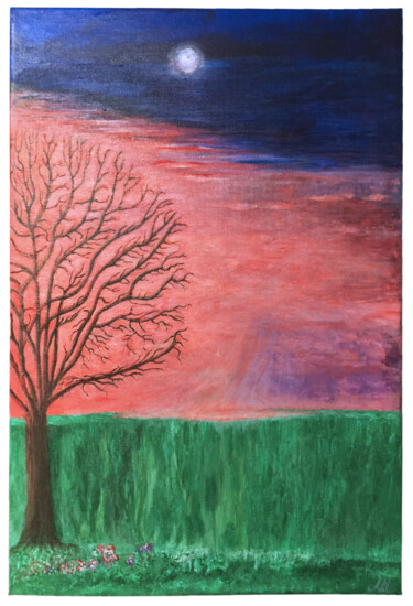 「The sunset of the d…」というタイトルの絵画 Leonardo Manciniによって, オリジナルのアートワーク, アクリル