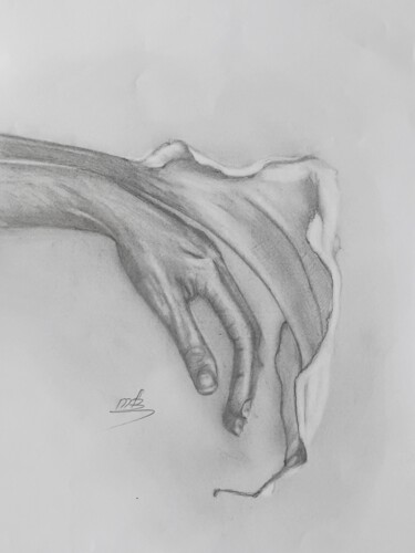 Dessin intitulée "body music" par Maryna Krasilovska Blasizza, Œuvre d'art originale, Crayon