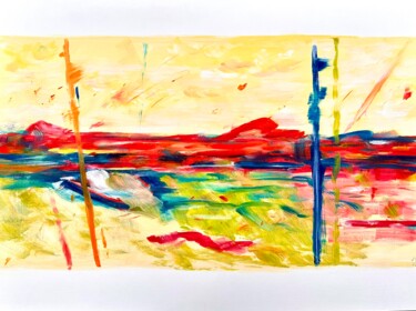 Schilderij getiteld "Momente X" door Klaus Stieghorst (KS), Origineel Kunstwerk, Olie