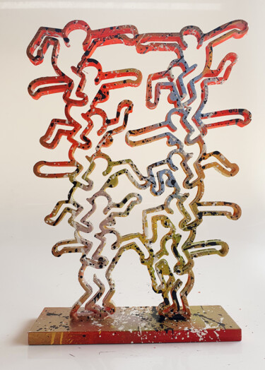 "Spaco Acrobates Har…" başlıklı Heykel Spaco tarafından, Orijinal sanat, Rezine