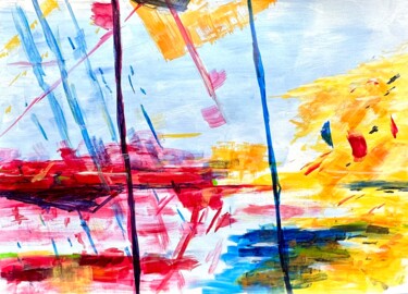 Pittura intitolato "Momente IX" da Klaus Stieghorst (KS), Opera d'arte originale, Olio
