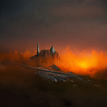 Digital Arts titled "ZUSAMMENHALT" by Frank Melech, Original Artwork, Photo Montage Mounted on Aluminium