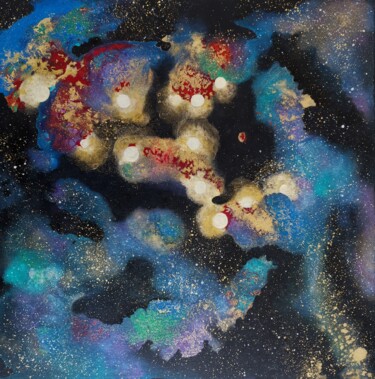 绘画 标题为“Birth of Stars” 由Lynda Rosemarie Stevens, 原创艺术品, 丙烯