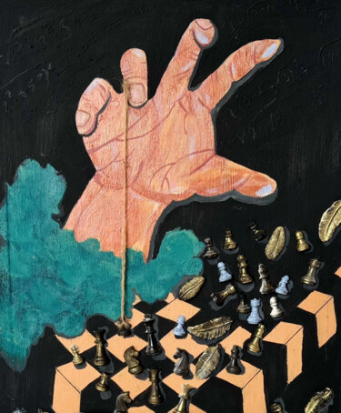 "Checkmate in perspe…" başlıklı Tablo Inga Maisuradze tarafından, Orijinal sanat, Akrilik Ahşap Sedye çerçevesi üzerine mont…