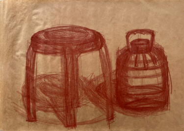 Drawing titled "1H%# / We’ve been w…" by Leni Smoragdova, Original Artwork, Graphite