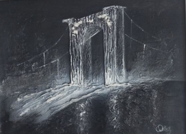 Bridge of Quiet Power. Luminous Abstract Archway "Bridge of Quiet Pow…" başlıklı Tablo Oksana Antonova tarafından, Orijinal sanat, Akrilik