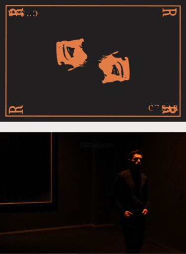 Diptyque Roi de Trèfle (2 panneaux séparés) Fotografia intitulada "Diptyque Roi de Trè…" por Aurelien Franck, Obras de arte originais, Fotografia digital