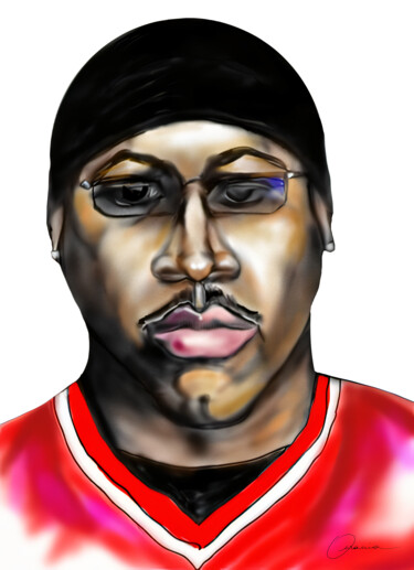 Digital Arts titled "LL Cool J Musician…" by Ouraniart, Original Artwork, Digital Painting