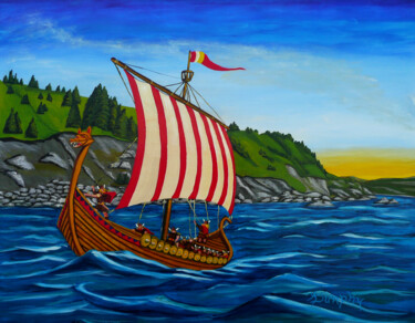 The New Found land Schilderij getiteld "The New Found land" door Anthony Dunphy, Origineel Kunstwerk, Acryl