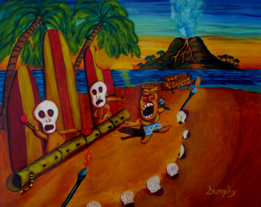 The Big Kahuna Show Schilderij getiteld "The Big Kahuna Show" door Anthony Dunphy, Origineel Kunstwerk, Acryl