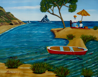 "Victorian Beach Pic…" başlıklı Tablo Anthony Dunphy tarafından, Orijinal sanat, Akrilik