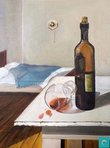 "Wine" başlıklı Tablo Armin Grigoryan tarafından, Orijinal sanat, Petrol Ahşap Sedye çerçevesi üzerine monte edilmiş