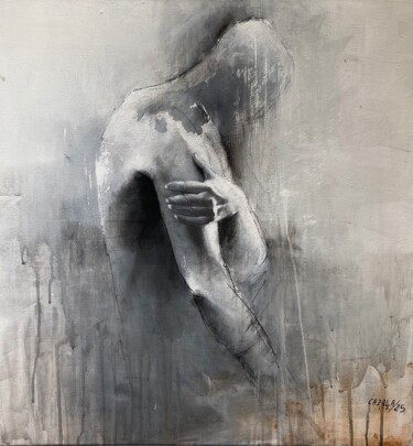 Peinture intitulée "Debout" par Alric Cazal, Œuvre d'art originale, Acrylique Monté sur Châssis en bois