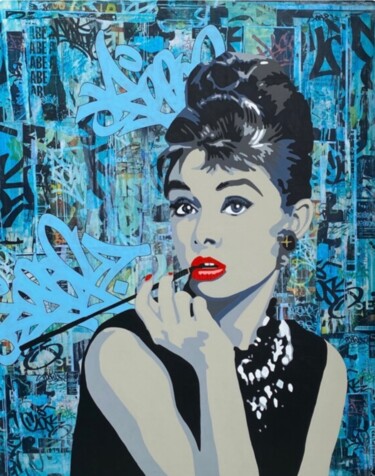 Pintura intitulada "So elegant" por Christelle Riffet (Céhère), Obras de arte originais, Acrílico Montado em Armação em made…