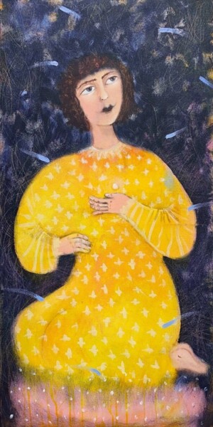Зерно вдохновения Painting titled "Зерно вдохновения" by Ekaterina Vitvinova, Original Artwork, Acrylic