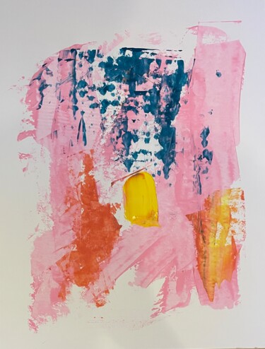 ""Big pink"" başlıklı Tablo Theo Basileus tarafından, Orijinal sanat, Akrilik