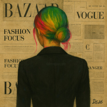 绘画 标题为“Rainbow Backstage” 由Ds 26, 原创艺术品, 数字油画