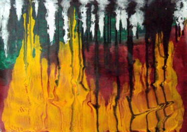 Schilderij getiteld "Acquisition" door Ravi Vishwakarma, Origineel Kunstwerk, Glazuur