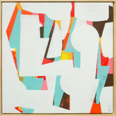 Pintura titulada "Fractured colorful" por Ronald Hunter, Obra de arte original, Acrílico Montado en Bastidor de camilla de m…