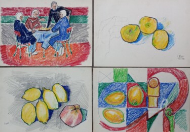 Disegno intitolato "Desines 80,anne. 1." da Slobodan Spasojevic (Spaki), Opera d'arte originale, Matita
