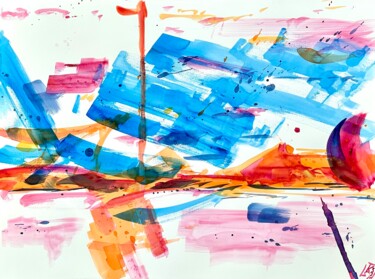 Pittura intitolato "Momente XIII" da Klaus Stieghorst (KS), Opera d'arte originale, Acquarello