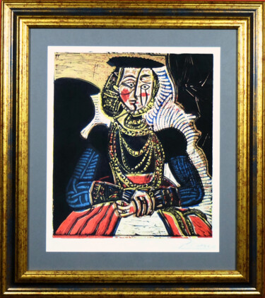 Gravures & estampes intitulée "ST" par Pablo Picasso, Œuvre d'art originale, Gravure Monté sur Plexiglas