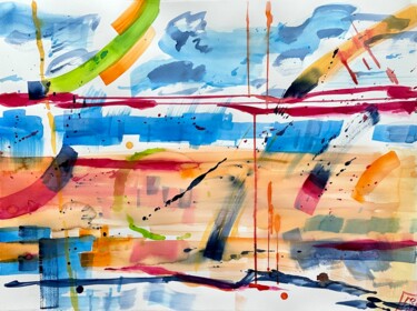 Pittura intitolato "Momente XVI" da Klaus Stieghorst (KS), Opera d'arte originale, Acquarello