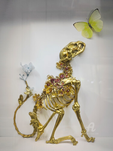 Never Wilt Sculpture intitulée "Never Wilt" par Mina Yoya, Œuvre d'art originale, Métaux
