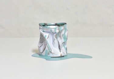 Sculpture intitulée "Le vieux pot de pas…" par Yannick Bouillault, Œuvre d'art originale, Acier inoxydable