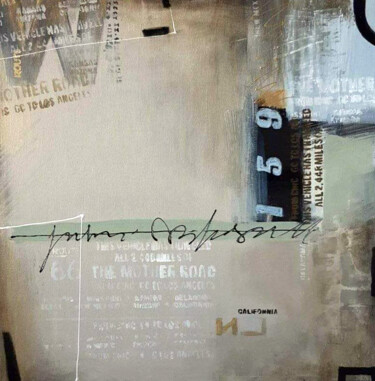 Peinture intitulée "Street message" par Marusya Abashidze, Œuvre d'art originale, Acrylique Monté sur Châssis en bois