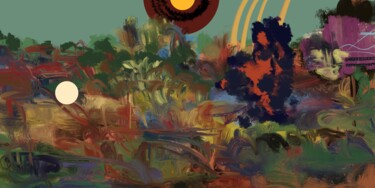 数字艺术 标题为“Afar, Longed For” 由근암 최, 原创艺术品, 2D数字工作