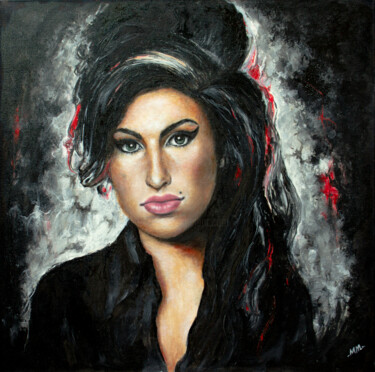 Woman's Portrait AMY Peinture intitulée "Woman's Portrait AMY" par Mila Moroko, Œuvre d'art originale, Huile Monté sur Châssis en bois