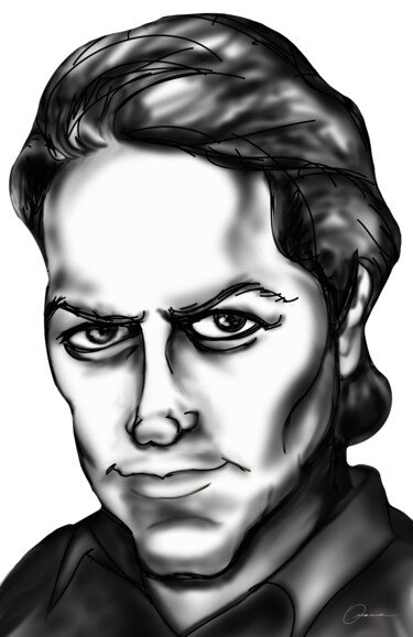 Arte digitale intitolato "Robert Palmer Singe…" da Ouraniart, Opera d'arte originale, Pittura digitale