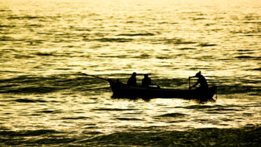 Photography titled "Ocean of Gold" by Devarshi Nath, Original Artwork, Digital Photography