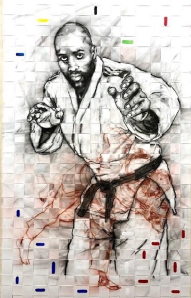 Pittura intitolato "#TeddyParis2024" da Nelson Gomes Teixeira, Opera d'arte originale, Acrilico