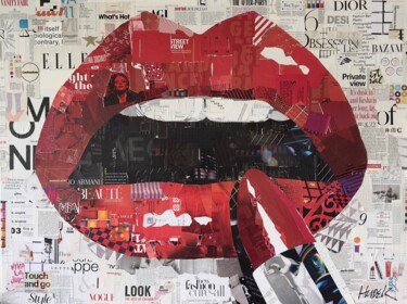 Collages titled "Hot Lips Fatale" by Jim Hudek James Hudek, Original Artwork, Collages