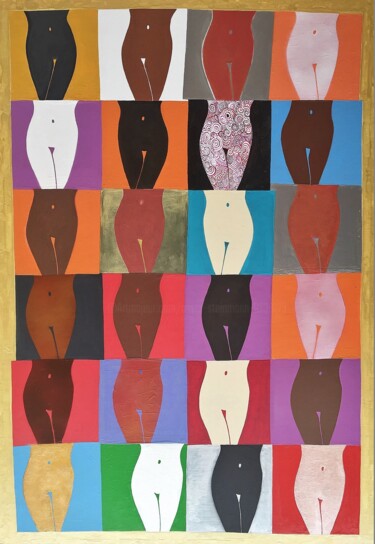 Malerei mit dem Titel "#Do not touch!" von Oliver Steinmann, Original-Kunstwerk, Acryl