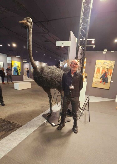 Sculpture titled "demoiselle de la sa…" by Emmanuel Guillon, Original Artwork, Metals